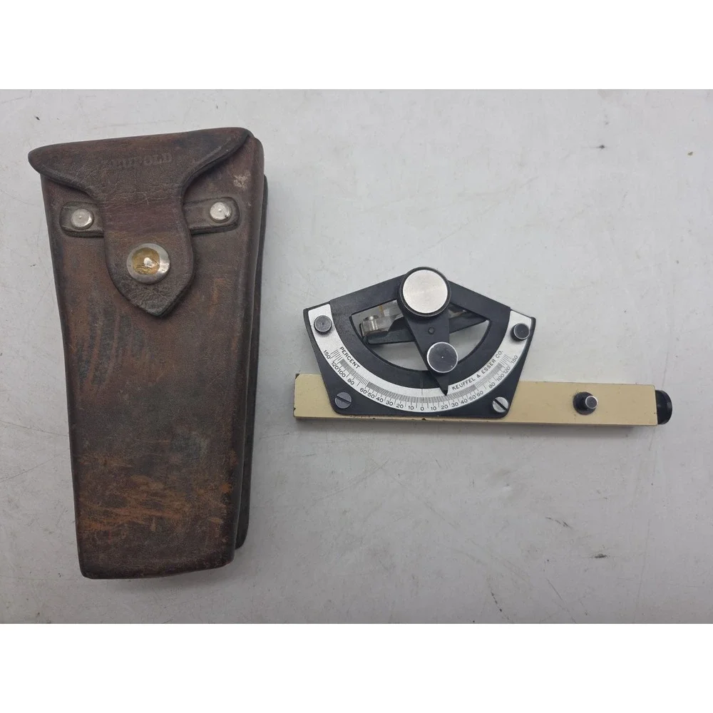 Vintage Keuffel & Esser (K&E) Abney Level Clinometer With Original Leather Case